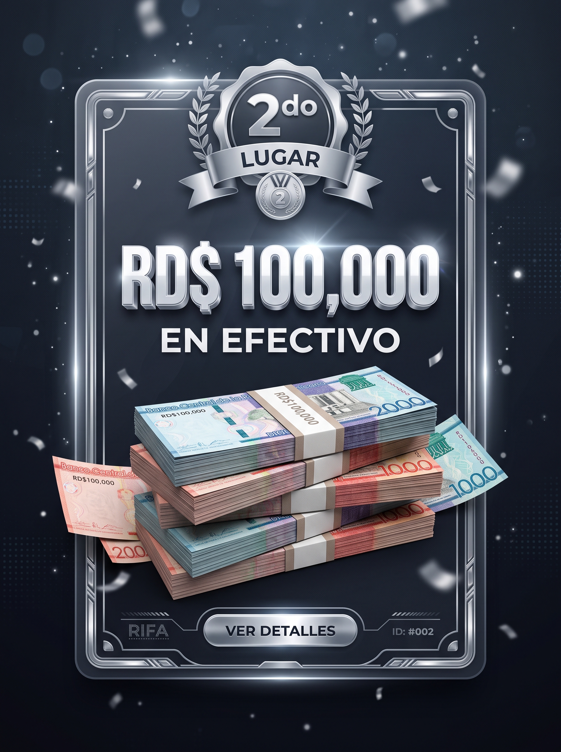 RD$100,000   por tan solo $450 pesos